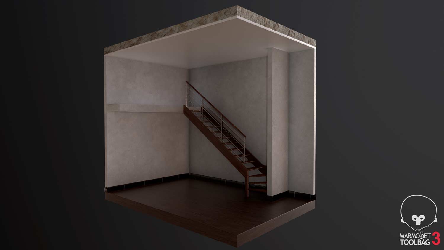 scene-room-marmoset-stairs-wood-scene-pixelion8