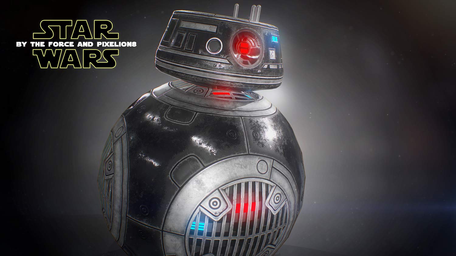 front-droid-starwars-3d-marmoset-render-black-force-robot-pixelion8