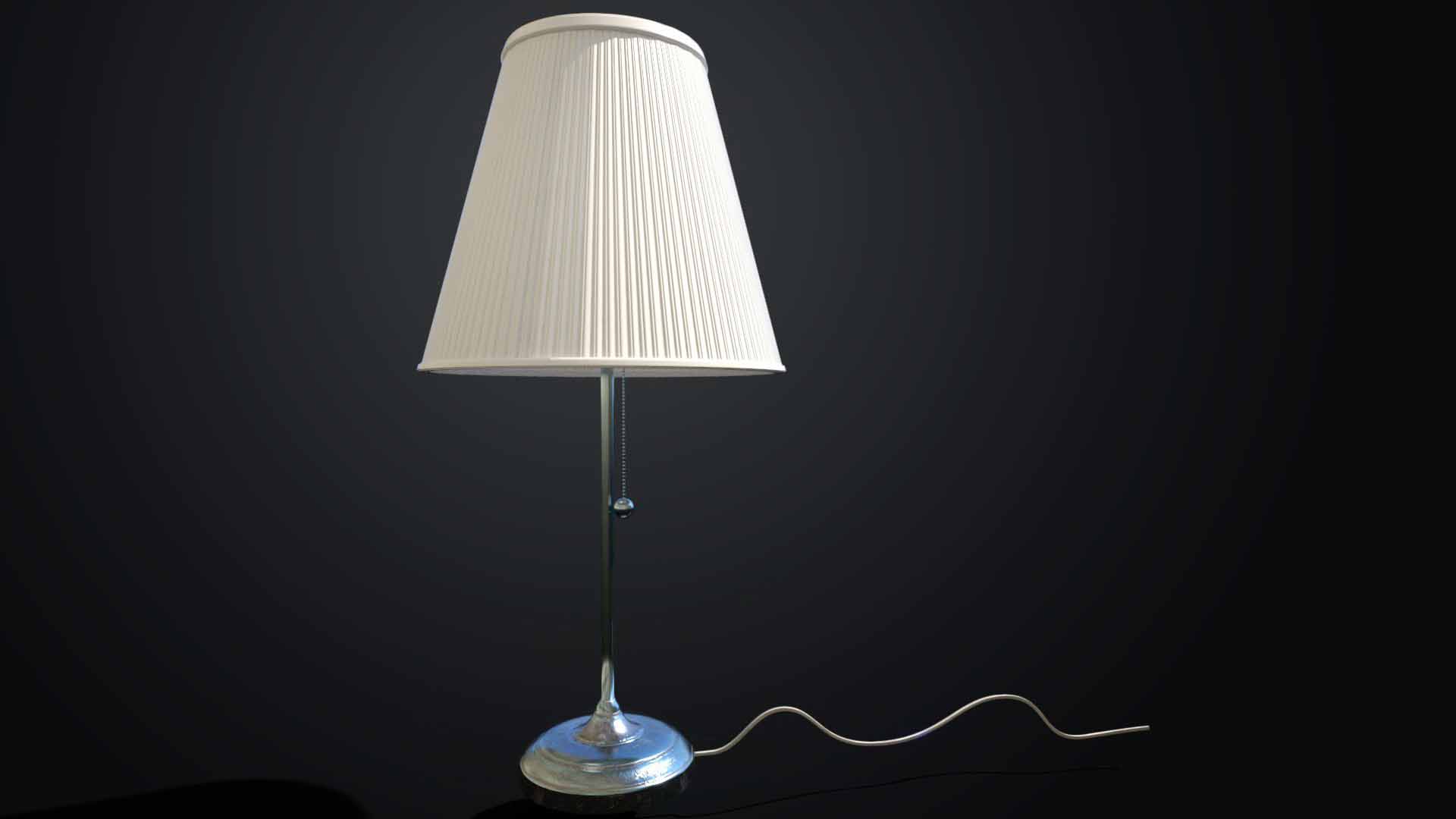 front-ikea-lamp-white-metal-bulb-3d-pixelion8