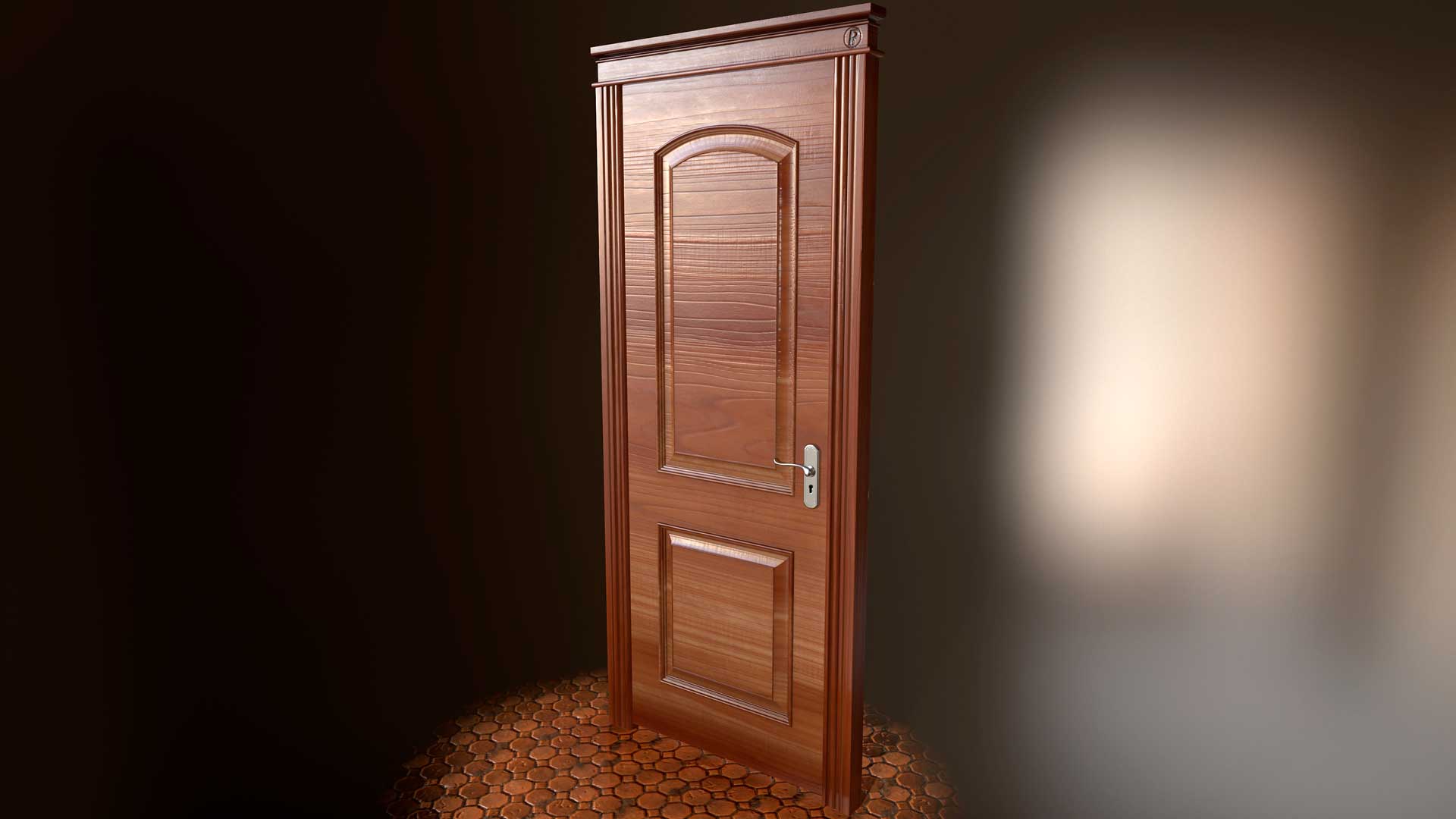 wooden door-far-office-3d-wood-door-pixelion8