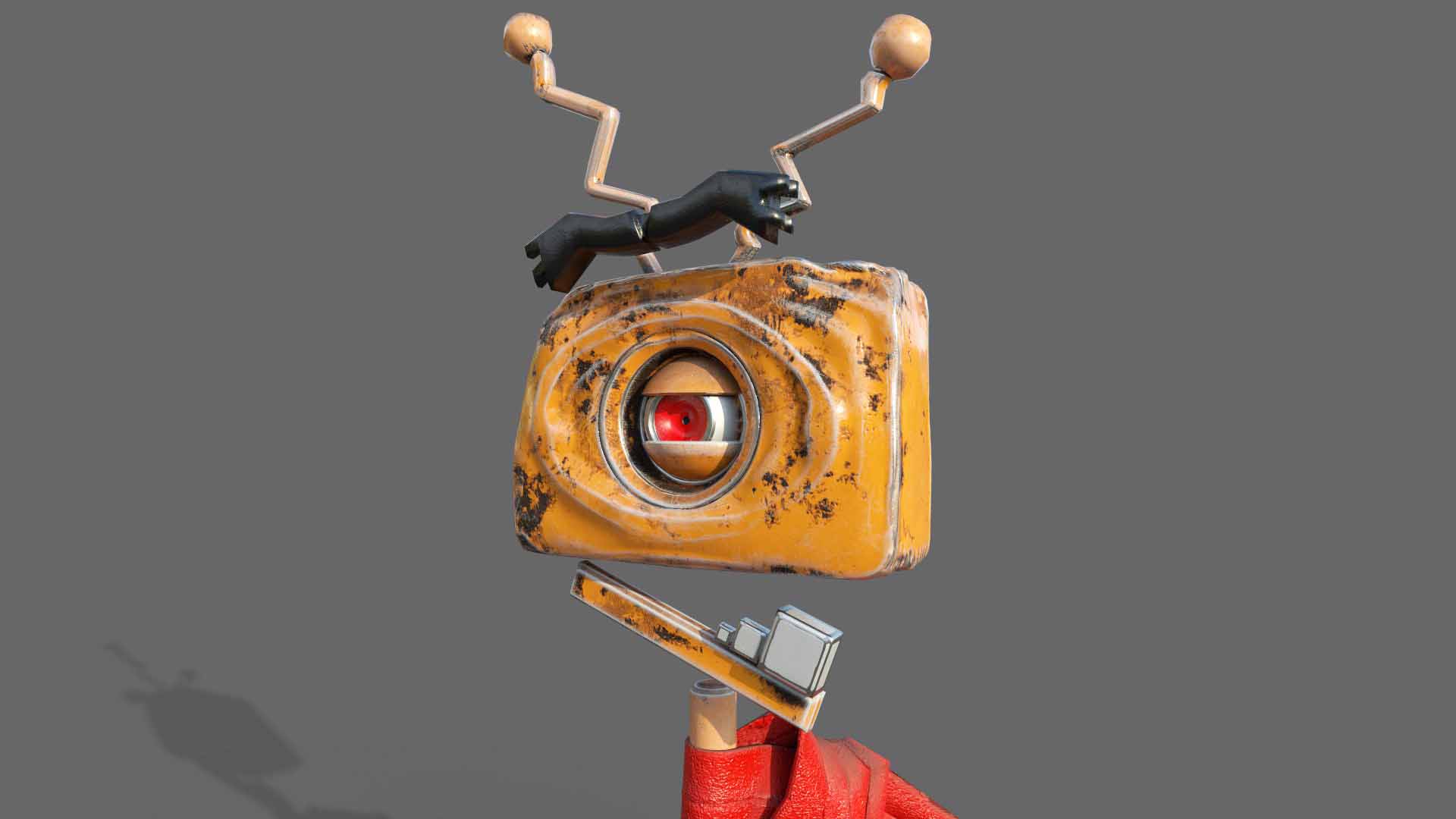 close-side-robot-3d-red-yellow-cube-art-pixelion8
