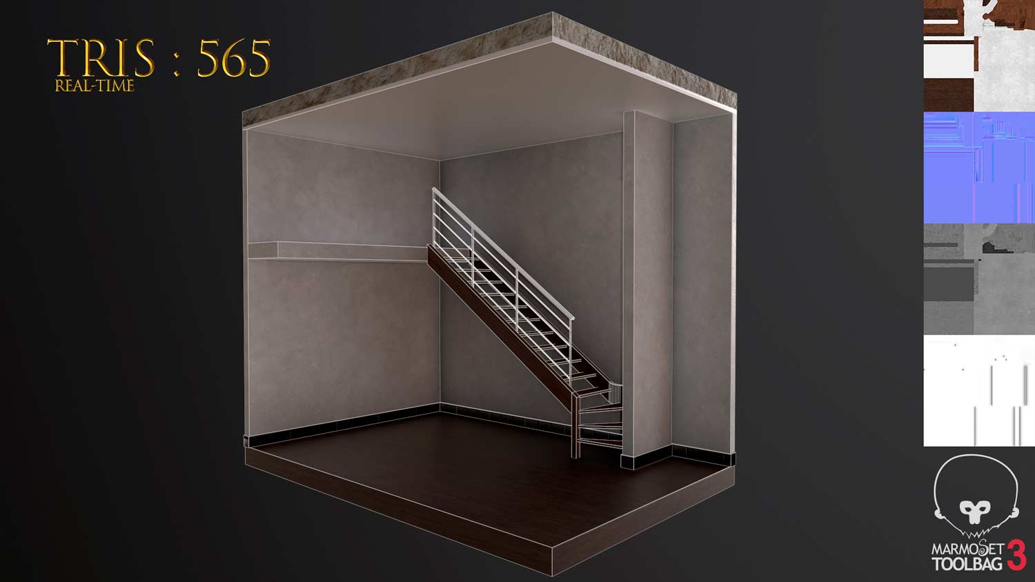 room-marmoset-stairs-wood-scene-pixelion8
